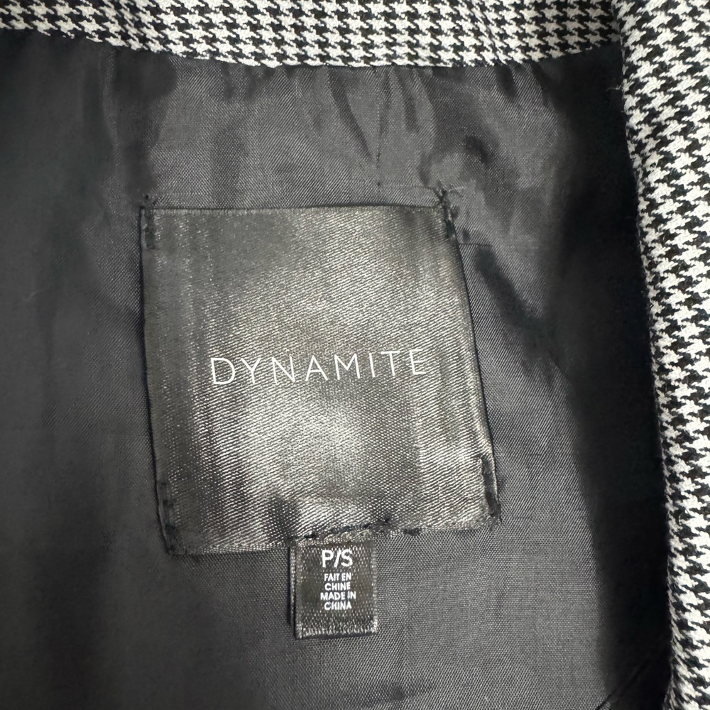 Dynamite Black and White Blazer Jacket - Picture 3 of 4